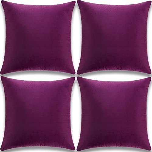 Yonous Cushion Covers, Soft Premium Velvet Decorative Throw Pillo...