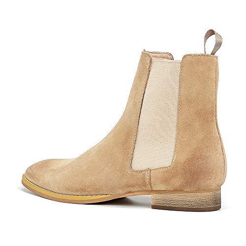 Mdgbsis Men's Chelsea Boots Suede Dress Boots Casual Chukka Ankle Boots For Men #TOP4