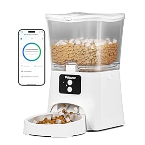 3L Futterautomat Katze WiFi Intelligenter Katzenfutter Automat APP-Steuerung 1-10 Mahlzeiten pro Tag Futterspender für Katzen/Hunde mit Edelstahlnapf