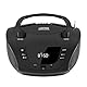 Boombox Tragbares CD-Radio mit Bluetooth BSL JL-2031A, mit 4 W RMS-Leistung, FM-Radio und USB-Anschluss, kompatibel mit MP3-Dateien, LCD-Display, AUX-Eingang und Kopfhörerausgang
