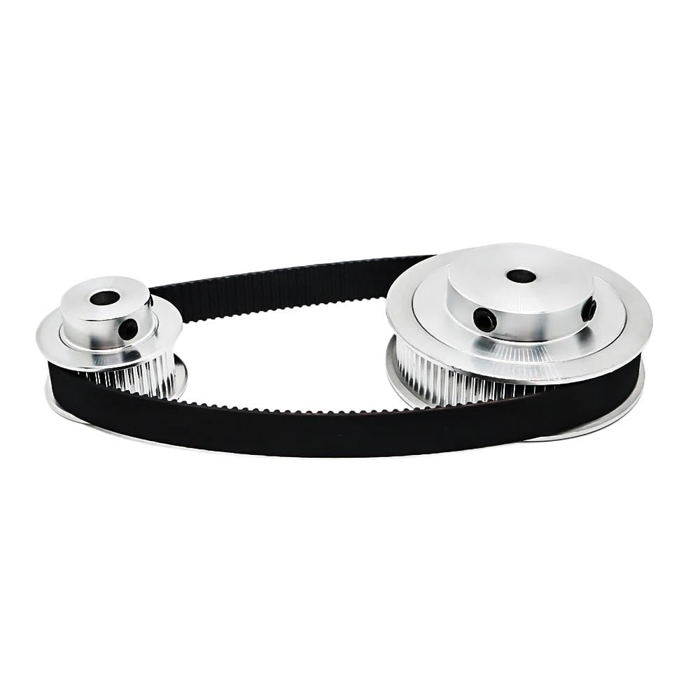 Produktbild von HTD5M Aluminium-Zahnriemenscheibe – 40 Zähne, 6 Mm Bohrung, 16 Mm Breite, Für Schrittmotor