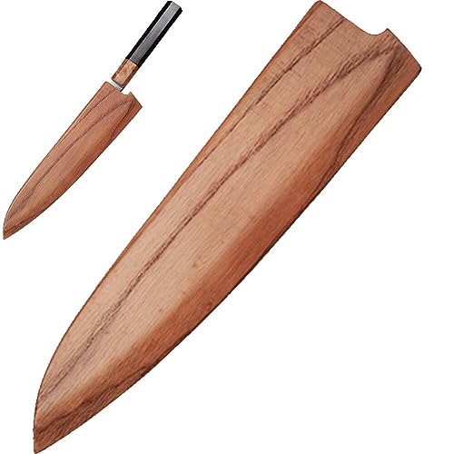 Tsffae Chef Knife Edge Guard, Wood Knife Sleeve, Knife Sheath, Knife Cover, Knife Blade Protectors, Single Knife Holder Knives Cases Holders
