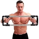 GOFITNESS Push Down Bar Machine - Chest Expander at Home Workout Equipment, Arm Exerciser Portable Spring Resistance Exercise Gym Kit for Home, Travel or Outdoors