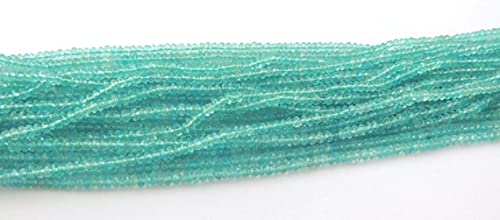 Apatite rondelles beads 3mm perles de pierre naturelle pour fabrication de bijoux DIY