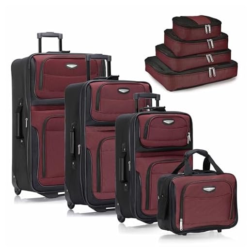 8-Piece Softside Expandable Luggage Set