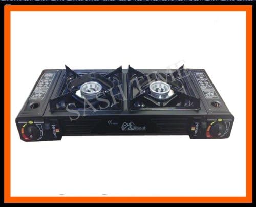 PORTABLE DOUBLE/TWIN GAS CAMPING FISHING COOKER STOVE
