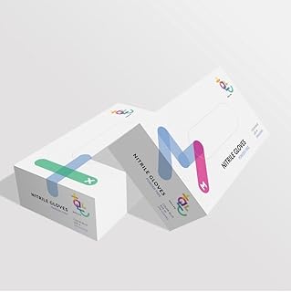 Hallyu Nitrile General Disposable, Non-Sterile, Blue, Powder free (Large)