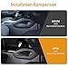 Bekantogy 4PCS Center Consoles Grab Handle Side and Inner Door Panel Cover Trim Compatible with Nissan Frontier 2022-2025 ABS Interior Door Panel and Armrest Shift Side Panel Trim Frame (Carbon Look)