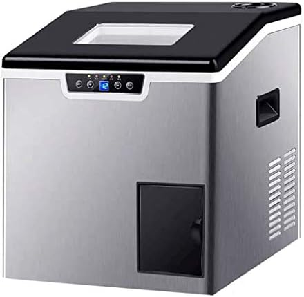 ZAJ Self Cleaning Ice Maker Machine for Countertop Make 88 Lbs Cube Ice in 24H Save Energy Ice Machine for Home Kitchen (Color : Access to Bottled Water)