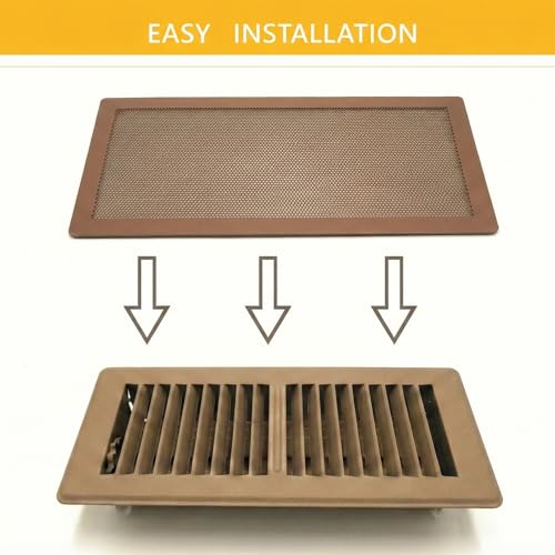 MODERN WAVE - Extra Strong Magnetic Air Vent Screen Cover for Floor 5-Pack (5" x 13", Brown) by MODERN WAVE - Used condition - Image 3