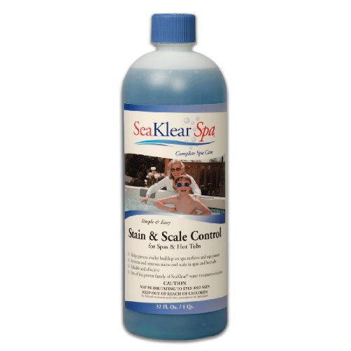 SeaKlear Stain and Scale Control for Spas, 1 Quart Bottle