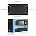TCEUMIK 30A MPPT Solar Charge Controller for Lead-Acid/Lithium-Ion/Lithium Iron Phosphate Battery 12V/24V Auto Intelligent Regulator Solar Panel Battery Controller with LCD Display Dual USB Port