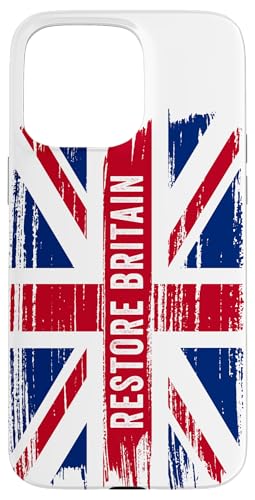 Restore Britain ? Flag UK Conservative Graphic �X�}�z�P�[�X iPhone 15 Pro Max �p