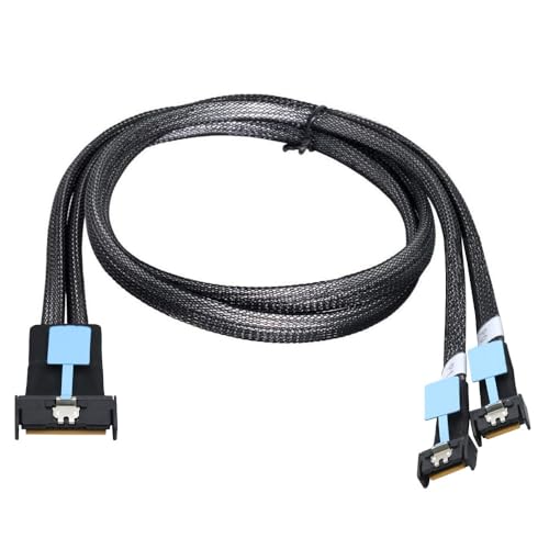 Câble MCIO PCI-E 5.0 74 broches mâle résolvant les problèmes de bande passante serveur 50cm
