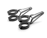Gabel Montiert Motorrad Scheinwerfer-Halter 56mm - 57mm Razor Stil Hochwertig CNC Bearbeitet Aluminium - Paar