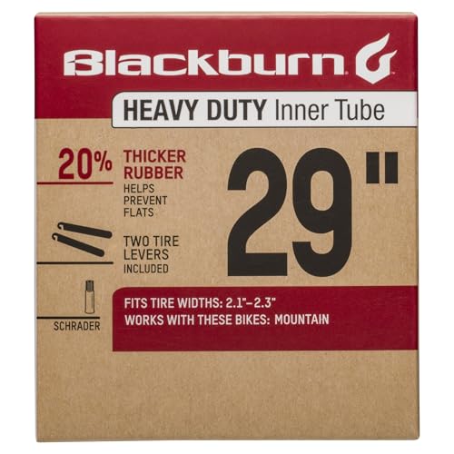 Blackburn 29' x 1.9-2.3' Schrader Heavy Duty Bicycle Inner Tube with tire levers