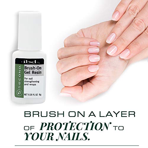 5 Second Brush-On Gel Resin For Strengthening Natural Nails, Prevents Cracking And Splitting Nails 6 G, 3 Count #TOP1
