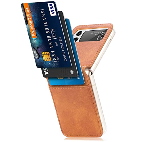 Capa para celular Samsung Galaxy Z Flip 3 5G, capa para Galaxy Z Flip 3 5G carteira com compartiment