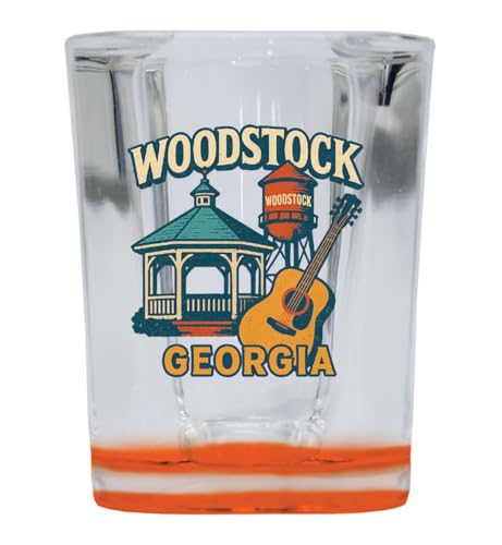 Vaso Souvenir cuadrado orange base 2 oz