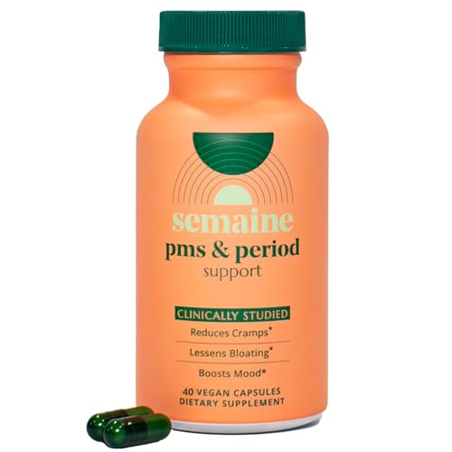 pms amp period relief - menstrual cramp relief no more period cramps mood swings or bloating pms supplement for happy hormones and period relief 40 count