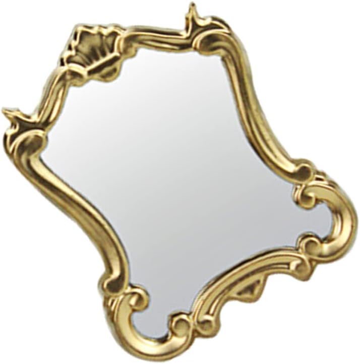 Toyvian Miniature Vintage Mirror Miniature House Miniature