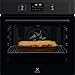 Electrolux EOF4P56H Forno da incasso multifunzione 72L, ventilato, grill, pulizia pirolitica, display LED Touch, classe energetica A+, design nero elegante, cottura multilivello uniforme