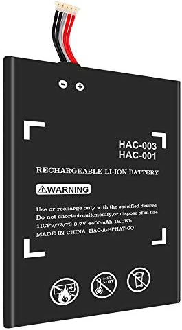 4400mAhTQTHL For HAC-003 Battery Replacement Compatible with Nintendo Switch 2017 Game Console HAC-001 Internal Upgrade Battery with Repair ToolKit