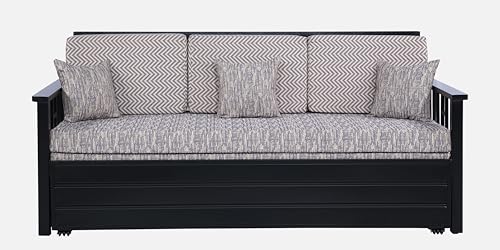 Image of Ubpon 3 Seater Metal Sofa Cum Bed with Hydraulic Storage | Single Size Sofa Cuma Bed | Metal Sofa Set for Living Room, Guest Room D10 Multi Grey Sofa Single