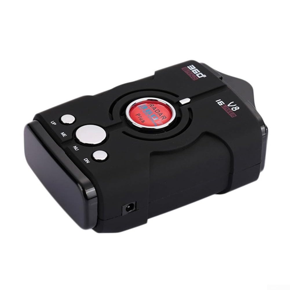 Robusto rilevatore di autovelox a 360 gradi in ABS con avvisi vocali immediati per una guida sicura