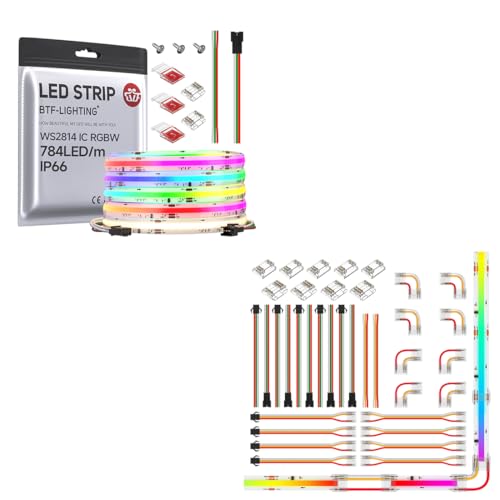 Tira LED COB IP66 RGBW 24FT 784LED/m DC24V WS2814 miniatura 1