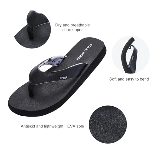 Women's Yoga Mat Flip Flop Sandals | Max Cushioned Thong Sandals for Beach & Summer2
