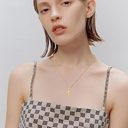 Italian Horn Necklace 925 Sterling Silver Cornicello Lucky Pendant Necklaces Jewelry for Men Women with 316L Stainless Steel Chain and Gifts Box3