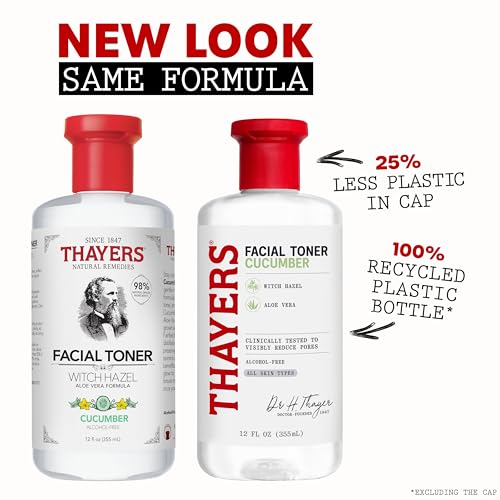 THAYERS Alcohol-Free Witch Hazel Cucumber Face Toner Skin Care with Aloe Vera, Natural Gentle Facial Toner, for All Skin Types, 355mL - Image 3