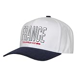 FIFA World Cup 2026 Men's Official 2-Tone Country Wordmark Logo Adjustable Snapback Hat Cap One Size (France)