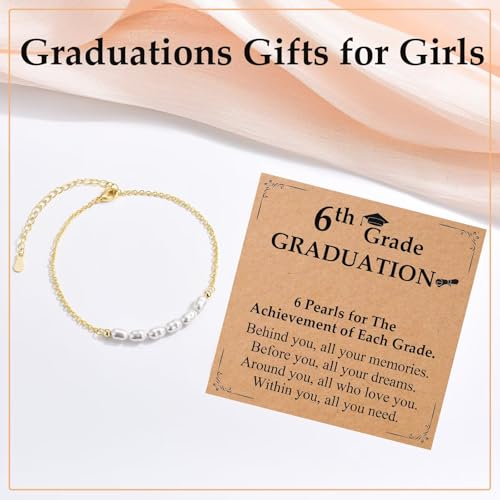 Image of 5th, 6th, 8th Grade Graduation Gifts for Girls Class of 2026 Grad Gifts Graduation Bracelets for Daughter, Granddaughter