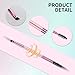 6 Pieces Dual-Ended Brow Brush, Eyebrow Brush, Angled Eye Brow and Spoolie Brushes, Shaping and Filling Eyebrows, Eyebrow Spoolie Brushes for Precise Brushing