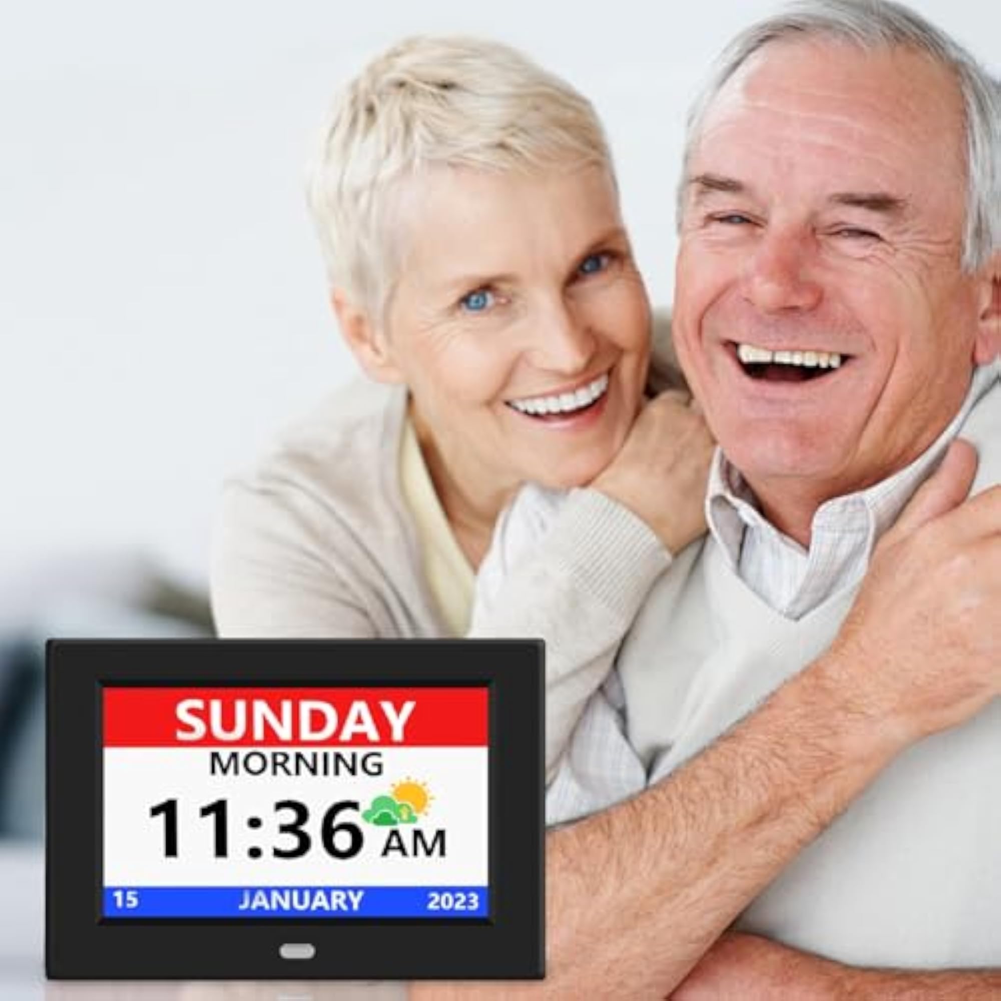 Plastic Digital Clock with Day & Date Display