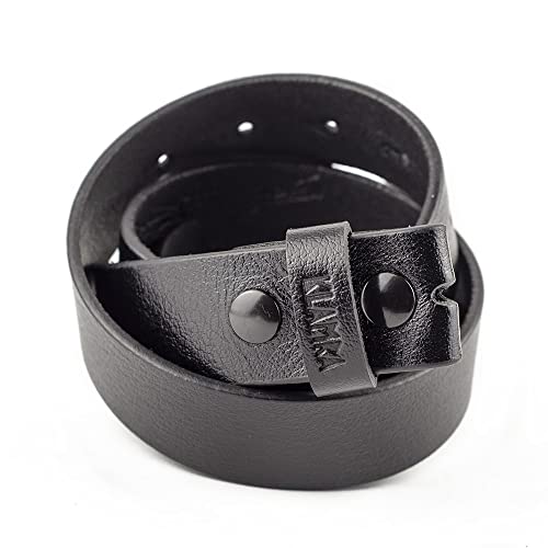 Leather belt strap without buckle, genuine cowhide cowboy 1.5