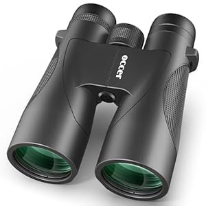 occer 12×50 Binoculars for Adults High Powered – HD Bird Watching Binocular for Hunting with Clear Vision – Easy Focus Binoculars with Long Range for Hiking Travel Cruise Trip Concert Stargazing