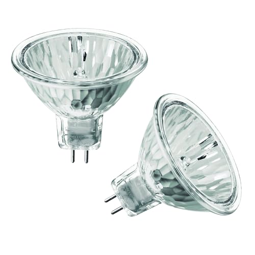 KOR (Pack of 2 10 Watt MR11 12 Volt Precision Halogen Reflector Fiber Optic Light Bulb 10W 12V