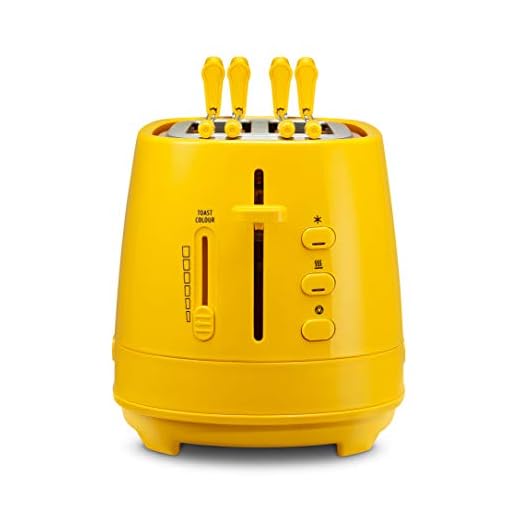 De'Longhi - Tostadora con pinzas - 550W de potencia - Modelo n. CTLAP2203 amarillo