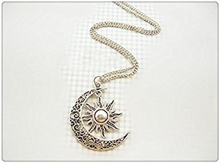 Moon and Sun Necklace Moon Necklace Sun Pendant Necklace BFF Graduation Gift (9)