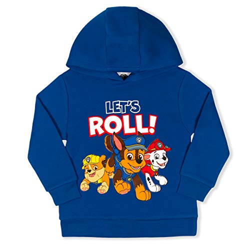 Paw Patrol Nickelodeon Marshall, Rubble And Chase Boys' Hoodie 2 Pack For Toddler And Little Kids – Grey/Blue #TOP1