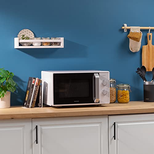 Cecotec 23 Liter Mikrowelle mit Grill Grandheat 4110 800 W auf 6 Stufen, Grill 1000 W, 3D Wave Technologie, Anti-Dirt iTech Beschichtung, Timer, Weiß mit Full Crystal Tür 3 Cecotec 23 Liter Mikrowelle mit Grill Grandheat 4110 800 W auf 6 Stufen, Grill 1000 W, 3D Wave Technologie, Anti-Dirt iTech Beschichtung, Timer, Weiß mit Full Crystal Tür