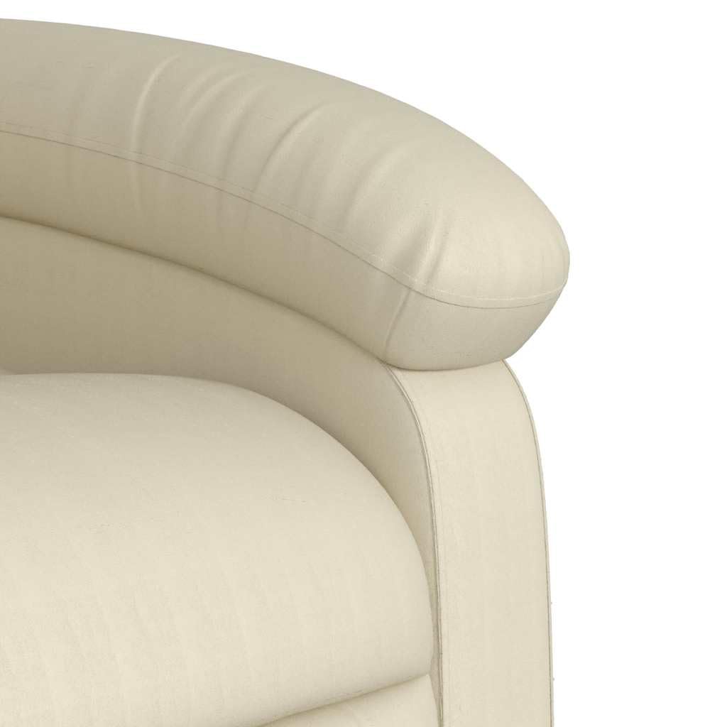 Sillón de relax manual con función reclinable, piel sintética, asiento acolchado grueso y reposabrazos, bolsillo lateral, marco de madera y metal, ajustable hasta 135 grados