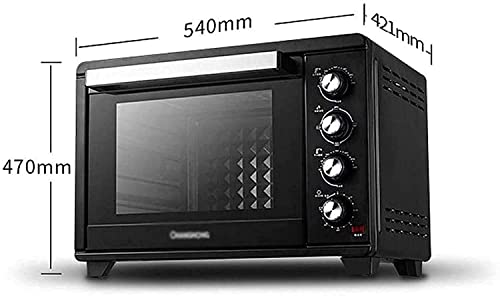 Tafelmodel Elektrische Oven 38L Elektrische Mini Oven 3D Recirculatie Grill Functies Instelbare Temperatuurregeling en Timer Bakken Taart Pizza 540 * 470 * 421mm - Afbeelding 6