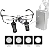 Lupas Ergo 48° con Estructura Óptica de Esquina, Gafas de Aumento 5X con Luz LED de 5W 8
