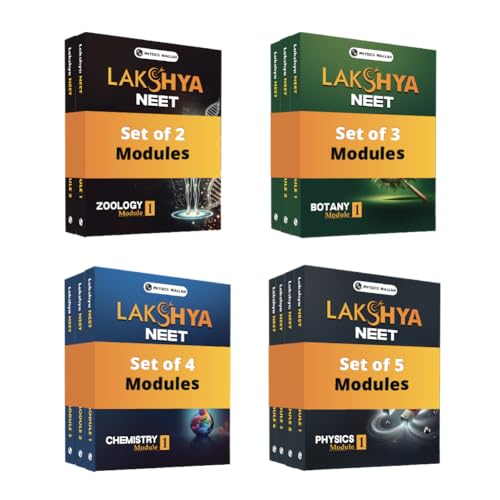 PW Lakshya For NEET Class 12 Physics, Chemistry, Botany and Zoology Modules with Solutions & 14 OMR Sheets Combo Set of 14 Books (2025 Edition) [Paperback] PW
