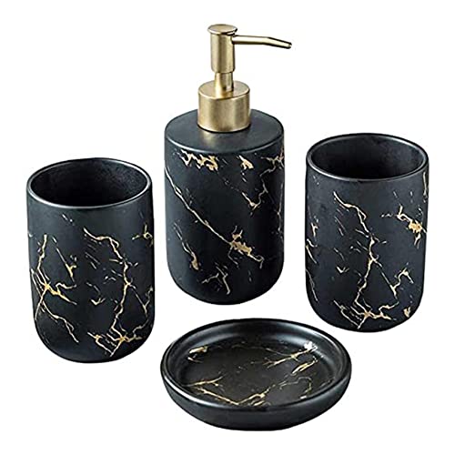 Juwacoo Set d'accessoires de salle Cover
