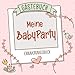 Meine Babyparty Gästebuch - Erinnerungsbuch: Geschenkidee für die Baby Party, Mädchen und Junge, Deko Buch als Geschenk zur Schwangerschaft (orange)